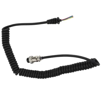 8 Pin Mână Mic Difuzor Microfon Înlocuire Cablu Cablu de alimentare 1x Pentru COM Radio