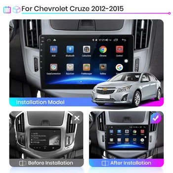 Eastereggs Pentru Chevrolet Cruze 2012-2 din Radio Auto Android 8.1 9 inch Touch screen de Navigare GPS Multimedia Player