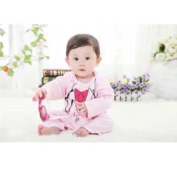 Roz Doctor Fetita Romper Drăguț Nou-născuți Salopete de Bumbac Fete de Ansamblu Una-Pieces 0-24Month pentru Sugari, Costume Camasi Lungi