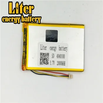 1.0 MM conector 3pin 4040100 3.7 V 2000mah Baterie Litiu-Polimer de polimer litiu-ion Baterie Înlocuire Tablet PC Baterie