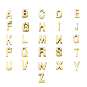 Fnixtar 26Pcs 12*8mm Scrisoare Inițialele Margele Amulete din Oțel Inoxidabil Oglinda Alfabetul polonez Margele Pentru DIY Face Colier Bratari