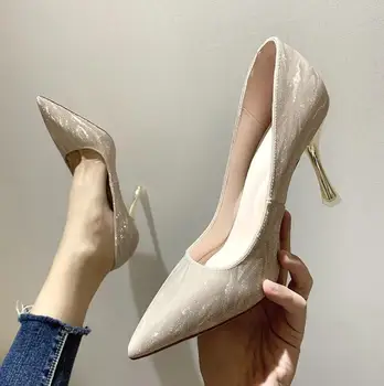 Paiete cu toc stilet ascuțit pantofi pentru femei 2020 noua moda singur incaltaminte femei sandale chaussure homme gheare pleins