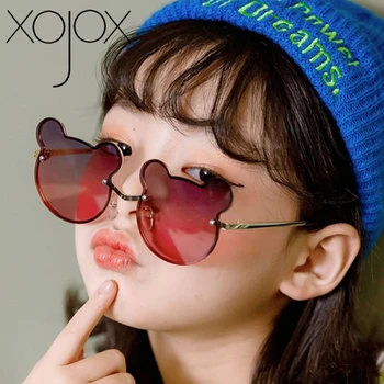 XojoX ochelari de Soare pentru Copii Ursul Desene animate Nuante Băieți Fete Ochelari de Mickey Drăguț Copii Ochelari de Soare UV400