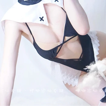 Sexy-O Bucată Japoneză Sukumizu Sora Set De Lenjerie Călugăriță Cosplay Uniforme Drăguț Femei Lolita Fete Cruce Costum Prețul Cu Ridicata