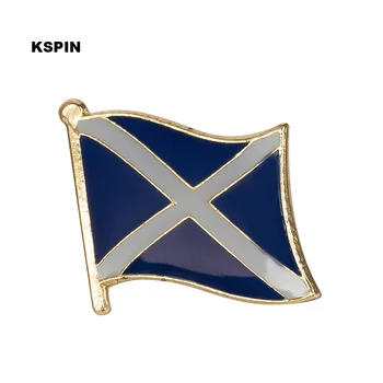 Scoția steag Albastru insigna pin pin rever 100buc o mulțime Brosa Icoane KS-0241