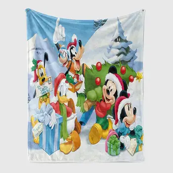 Disney Mickey Minnie Crăciun Tapiserie Desene Animate Agățat De Perete Camera De Nori Covor Cămin Tapiserii Art Decor Acasă Accesorii