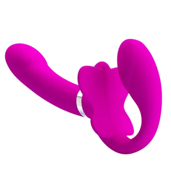 12 Viteze Strapless Strap-on DIldo Vibrator Pentru Femei Adulte Cablajului Jucărie Sexuală Pentru Lesbiene Puternic, Pulsează Vibratoare Sex Machine