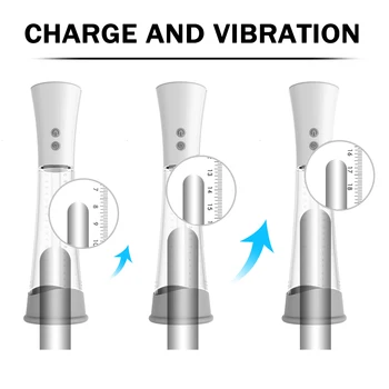 Automat Pompa pentru Penis Vibrator Vibrator pentru Bărbați Artificiale Vagin Masturbator pentru Om Penisului Erectia Penisului Pompa de Vid Jucărie