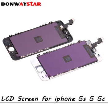 Ecran LCD pentru iPhone 5 Display LCD Touch Screen Digitizer Înlocuirea Ansamblului pentru iphone 5c 5s ecran pantalla Parte original