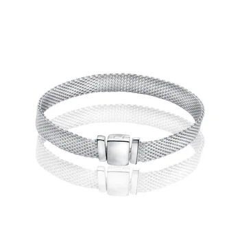 2020 Nou DIY Doamna Cadou de Ziua FIERBINTE brățară de Argint plat Argint Sterlină Femei Bijuterii din Argint Argint 925