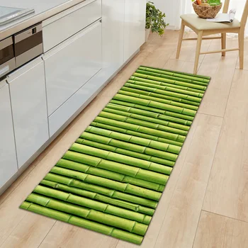3D iarba Verde covoare absorbante non-alunecare de frunze de bambus usa mat baie bucătărie mat etaj dormitor sufragerie hol covor covor