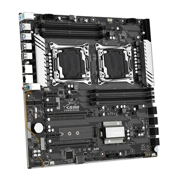 X99 Placa de baza Dual PROCESOR cu 2*2690 V3 CPU și 4*32GB DDR4 2400MHZ ECC REG Ram Cu 2*CPU Cooler Fan 8-Canal de Placa de baza