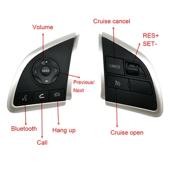 Pentru Mitsubishi ASX 2013 2016 Space Star Viteză de Croazieră Comutator de Control Audio Bluetooth Butonul de Volum Butoane de pe Volan