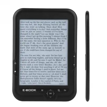 Portabil e-book reader cu E-Ink 6 inch E-reader 800x600 Rezolutie 300DPI Capac Albastru 16GB 8GB 4GB eBook