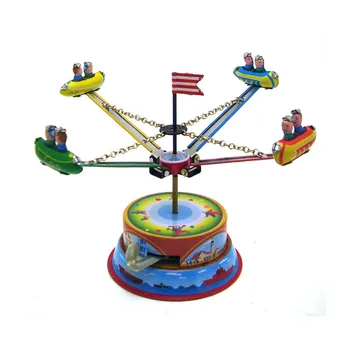 Clasic Vintage Ceas Parc De Distracții Nostalgic Vânt Copii Copii Tin Jucării Cu Cheie Jucărie Distractiv Cadou Pentru Copii