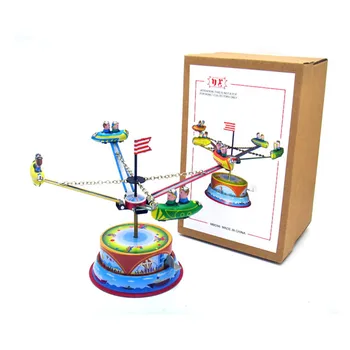 Clasic Vintage Ceas Parc De Distracții Nostalgic Vânt Copii Copii Tin Jucării Cu Cheie Jucărie Distractiv Cadou Pentru Copii