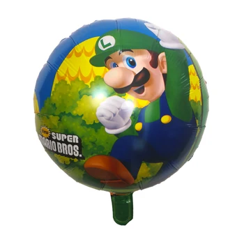 10buc 18inch Rundă Super Mario Heliu, Baloane Folie Petrecere Mario Bros Balon Mylar Copilul Decor Consumabile Jucarii Copii