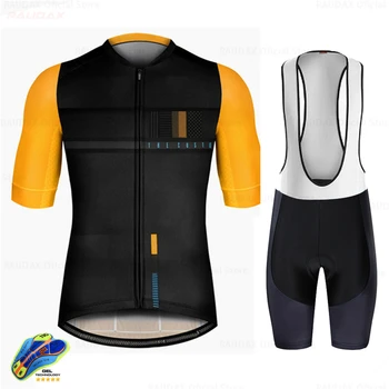 2020 Bărbați Ciclism Jersey Set Pro Echipa de Biciclete Ciclism Îmbrăcăminte Ropa Ciclismo Mtb Biciclete de Munte Vara Respirabil Salopete pantaloni Scurți Set