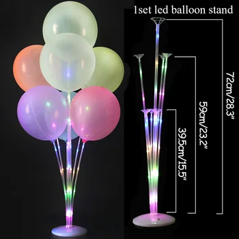 1/2set Bile de Aer de Lumină Led, Balon Stick Suport stativ pentru Baloane Petrecere de Ziua Decor Copil Adult Masă de Nuntă Ballon