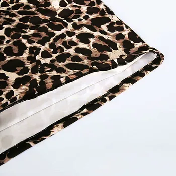Femei Leopard Imprimate moale si confortabil Fusta Talie Inalta Sexy Creion Bodycon Hip Fusta Mini L50/0110