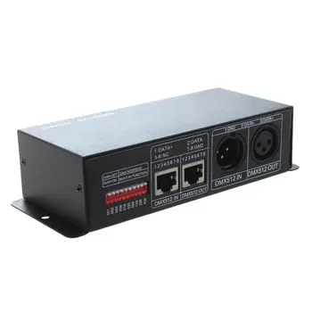 ELEG-DMX 512 4CH x 8A Decodor Controler cu LED-uri cu 4 Canale Driver RGBW LED Bandă 12V DC - 24V