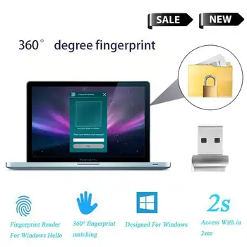 Mini Smart USB Cititor de Amprente Parola de Tip Laptop de Blocare Anti-furt Birou Fix Laptop Criptare de Blocare Pentru Windows PC, Laptop-uri