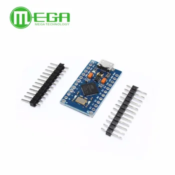 5pcs Pro Micro ATmega32U4 5V/16MHz Module cu 2 randuri antet pin MINI USB, MICRO USB Pentru Arduino