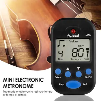 Pentru Pian, Chitara, Saxofon, Flaut, Vioară, Tobe Accesorii Instrument de Mini Metronom Digital Multifunctional Bate Tempo Metronome