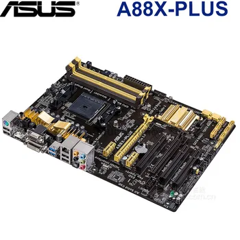 ASUS A88X-PLUS Placa de baza Socket FM2, FM2+ DDR3 64GB PCI-E 3.0 Pentru AMD A88 Original Computer Desktop Placa de baza SATAIII Folosit