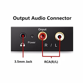 3.5 MM RCA de la Digital la Analog Convertor Audio Amplificator cu Decodor Fibra Optica Toslink Coaxial DAC USB Amplificatoare Stereo Spdif