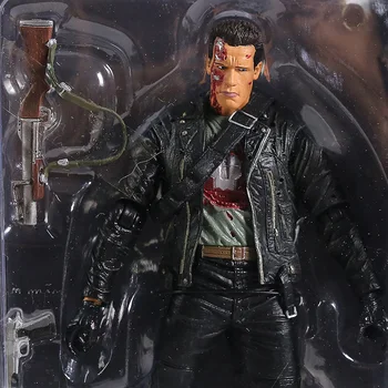 NECA Terminator 2 de Acțiune Figura T-800 T-800 siderurgic din PVC Figura Jucărie 7