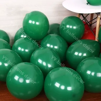 100buc 5/10/12 Inch de culoare Verde Închis cu Balonul Rotund Baloane Latex Ghirlanda Petrecere de Ziua elemente d Adult Heliu Bile de Nunta Consumabile