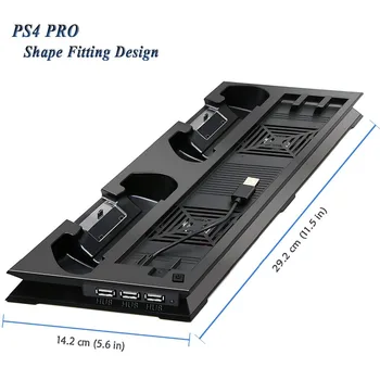 PS4 PRO PS 4 Pro radiatorul de Răcire Ventilator Vertical Încărcător Suport Dual Controller de Încărcare de Andocare pentru playstation 4 Pro Accesorii