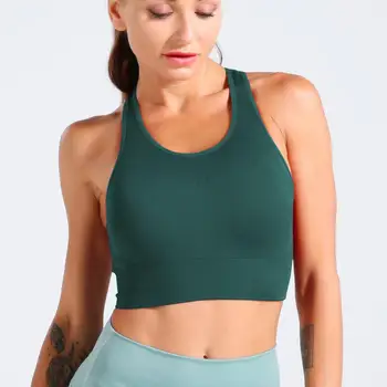 Verde fără Sudură Gol Afară de sport T-Shirt Yoga Sport Tricouri respirabil Fitness Haine Sport de Antrenament Topuri de Sport Jogging