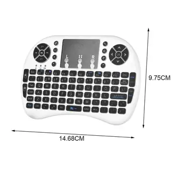 I8 Minikeyboard rusă, engleză, Versiunea 2.4 GHz Wireless Tastatură la Distanță i8 Touchpad Tastatura en-Gros Mini Control Backlig P1J7