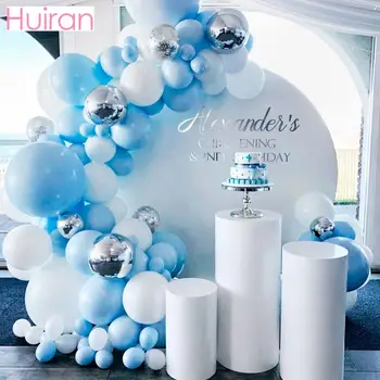 141pcs Albastru Macaron Balon Arc Petrecerea de Ziua Decor Copii Adulți Nunta Petrecere de Ziua Consumabile Ballon Ghirlanda Copil de Dus Deco