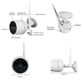 Wetrans Wifi Camera IP 1080P Wireless pentru Camera CCTV Kit IPKM202A, nu se vinde separat
