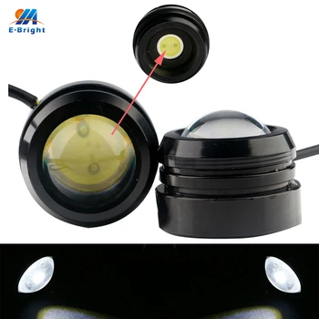 YM E-Luminos!4X(2pairs) 40*30mm 3W Led Lumini Auto Eagle Eye LED Daytime Running Light DRL Lampa proiectoare Ceata Alb Cu Șurub