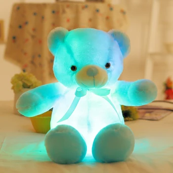 50cm Romantic Colorat Intermitent LED Lumina de Noapte Luminos Umplute, Jucării de Pluș Teddy Bear Papusa Cadouri Minunate pentru Copii si Prieteni