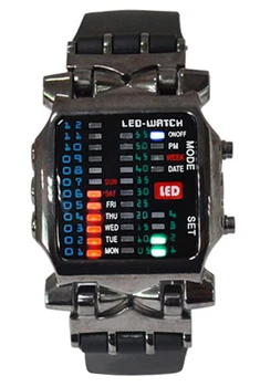 Practic Unisex BINAR LED ceas digital zi pătate de sport trend watch pistol de culoare