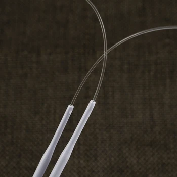 11pcs Multifuncțional 80Cm Lungime, Grosime 2.0-8.0 mm Instrumente de Tricotat Circular Ac Seturi Maner din Otel Inoxidabil Inel lucru Manual
