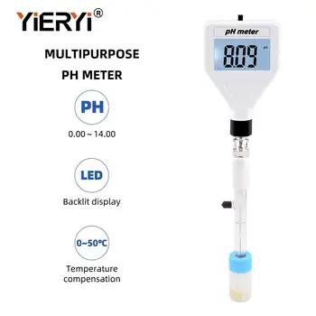 Yieryi pH-Metru Digital Aciditate pH Metru Tester de Sol Metru Tester pentru Plante, Flori, Legume Aciditate Umiditate Măsurarea pH-ului