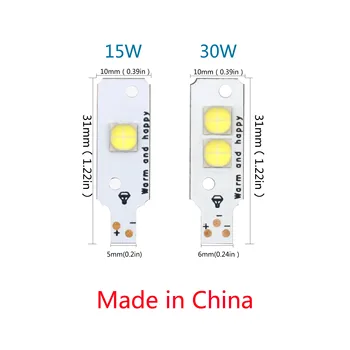 Mare Putere LED COB led-uri SMD Original XHP50 XHP70 18W 30W 36W 60W 6500K Lumina Farurilor Auto Șirag de mărgele de Reparare Piese de DIY LED Kit