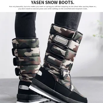Oameni De Zăpadă Adidasi Cizme Sub Genunchi, Pantofi În Aer Liber Anti-Alunecare Rezistent La Apa Papuceii De Iarna Încălzirea Noi