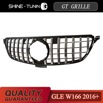 GT GTR grila Potrivit pentru Mercedes Benz GLE Class W166 2016+ ochiuri fata grila GLE COUPE w292 GLE400 GLE450 Fara emblema