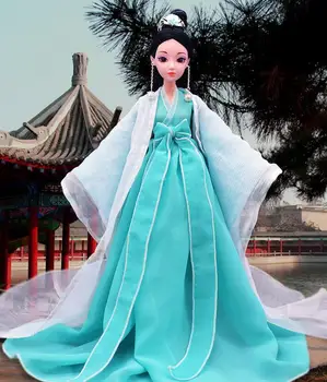 2020 China Antică Haine Pentru Păpuși Cosplay Tradițional Clasic Rochie De Printesa Rochie De Papusa Haine Accesorii Cu Păpuși Jucărie