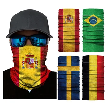 3D fără Sudură Multifunctional Magic Tub statele UNITE ale americii Flag Flag Brazilia Fotbal Masca de Fata Bentita Bandană Pălărie Eșarfă Inel de Biciclete