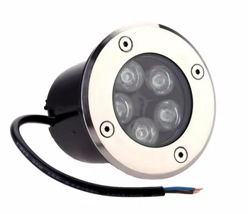 6pcs 5x2W LED Lumina Subteran Interioare de Lampa Îngropat Podea Punte Reflectoarelor AC85-265V DC12V în aer liber de Iluminat Cald Rece White10W