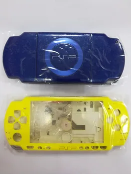 Albastru Galben Culori pentru PSP2000 PSP 2000 Consola de jocuri de înlocuire completă de locuințe shell caz acoperire cu kit butoane