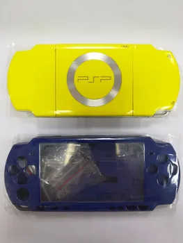 Albastru Galben Culori pentru PSP2000 PSP 2000 Consola de jocuri de înlocuire completă de locuințe shell caz acoperire cu kit butoane